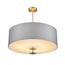 LUMION 8108/7C MODERNI LN25 131 латунь титаниум/серый, металл/текстиль/стекло Люстра потолочная E14 7*40W 220V DAMONA, изображение 3