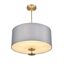 LUMION 8108/5C MODERNI LN25 131 латунь титаниум/серый, металл/текстиль/стекло Люстра потолочная E14 5*40W 220V DAMONA, изображение 3