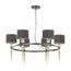 LUMION 4516/6 NEOCLASSI LN20 66 античная латунь, черный Люстра E27 6*60W 220V SANTIAGO