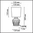 LUMION 8227/1T MODERNI LN25 384 розовый, керамика/текстиль Настольная лампа E14 1*40W 220V ORIGAMIA, изображение 2