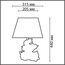 LUMION 8128/1T MODERNI LN25 000 серый, керамика/текстиль Настольная лампа E27 1*60W 220V CATTY, изображение 2