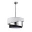 LUMION 8040/3 MODERNI LN25 136 никель/белый/серебро/черный, металл/текстиль Подвесной светильник Е27 3*60W 220V INDIRA