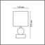 LUMION 8181/1T MODERNI LN25 000 серый, керамика/текстиль Настольная лампа E14 1*40W 220V LALANA, изображение 2