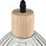 LUMION 8055/1A SUSPENTIONI LN25 310 дерево/прозрачный металл/стекло Подвесной светильник E27 1*60W 220V NATANA, изображение 3