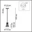 LUMION 8051/1A SUSPENTIONI LN25 309 дерево/амбер металл/стекло Подвесной светильник E27 1*60W 220V MIRABELA, изображение 2