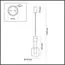 LUMION 6504/1 SUSPENTIONI LN23 303 бронза, розовый, серый Подвес GU10 50W 220V VERONA, изображение 2