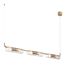 LUMION 6560/6 SUSPENTIONI LN25 239 золотой/прозрачный/металл/стекло Подвес G9 6*20W 220V TORONTO, изображение 4