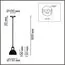 LUMION 8054/1A SUSPENTIONI LN25 310 дерево/амбер металл/стекло Подвесной светильник E27 1*60W 220V NATANA, изображение 2