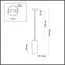 LUMION 6551/1B SUSPENTIONI LN23 305 матовое золото Подвес E14 1*40W 220V ELLIE, изображение 2