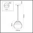 LUMION 5287/1 SUSPENTIONI LN23 000 никель, голубой Подвес E27 1*40W 220V LESTER, изображение 2
