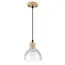 LUMION 8055/1A SUSPENTIONI LN25 310 дерево/прозрачный металл/стекло Подвесной светильник E27 1*60W 220V NATANA