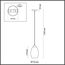 LUMION 4489/1 SUSPENTIONI LN20 314 античная бронза, серый Подвес E27 60W 220V SAPPHIRE, изображение 2