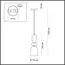 LUMION 4589/1 SUSPENTIONI LN21 95 золотой Подвес E27 60W 220V GILLIAN, изображение 2