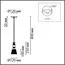 LUMION 8048/1A SUSPENTIONI LN25 308 хром/розовый металл/стекло Подвесной светильник E27 1*60W 220V MANOLA, изображение 2