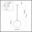 LUMION 4543/1 SUSPENTIONI LN21 329 хром, белый Подвес E27 60W L провода 1500мм 220V SUMMER, изображение 2