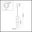 LUMION 6505/1 SUSPENTIONI LN23 303 хром, розовый, белый Подвес GU10 50W 220V VERONA, изображение 2