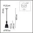 LUMION 8056/1A SUSPENTIONI LN25 311 черный/амбер металл/стекло Подвесной светильник E27 1*60W 220V ELENIKA, изображение 2