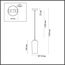 LUMION 6551/1B SUSPENTIONI LN23 305 матовое золото Подвес E14 1*40W 220V ELLIE, изображение 2