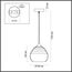 LUMION 5286/1 SUSPENTIONI LN23 000 никель, серый Подвес E27 1*40W 220V LESTER, изображение 2