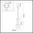 LUMION 6505/1A SUSPENTIONI LN23 303 хром, розовый, белый Подвес GU10 50W 220V VERONA, изображение 2