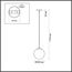 LUMION 6509/1B SUSPENTIONI LN23 329 золотой Подвес E27 1*60W 220V SUMMER, изображение 2