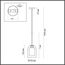 LUMION 5280/1 SUSPENTIONI LN23 000 черный, синий L провода 1500мм Подвес E27 1*60W 220V BORIS, изображение 2