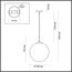 LUMION 4543/1A SUSPENTIONI LN21 329 хром, белый Подвес E27 60W L провода 1500мм 220V SUMMER, изображение 2