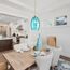 LUMION 4490/1 SUSPENTIONI LN20 314 античная бронза, голубой Подвес E27 60W 220V SAPPHIRE, изображение 3