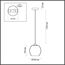 LUMION 5284/1 SUSPENTIONI LN23 000 хром, серый Подвес E27 1*40W 220V MONTY, изображение 2