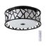 SONEX 7700/40L AVRA LED SN 056 Светильник металл/ткань/стекло/белый/черный LED 40Вт 3000-6000K D500 IP20 пульт ДУ FABIANA