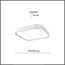 SONEX 7768/56L AVRA LED SN 039 Светильник металл/белый/черный LED 56Вт+14Вт 3000-6000K 500х500 IP43 пульт ДУ+подсветка SHARMEL, изображение 2