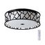 SONEX 7700/60L AVRA LED SN 056 Светильник металл/ткань/стекло/белый/черный LED 60Вт 3000-6000K D600 IP20 пульт ДУ FABIANA