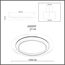 SONEX 7732/80L MITRA LED SN 078 Светильник металл/акрил/белый/прозрачный/черный LED 80Вт 3000-6000К D480 IP20 пульт ДУ SUNNY, изображение 2