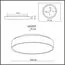 SONEX 7756/70L MITRA LED SN 097 Светильник металл/акрил/черный LED 60Вт+10Вт(подсветка) 3000K D600 IP20 QUASAR, изображение 2