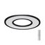 SONEX 7717/52L MITRA LED SN 58 Светильник металл/акрил/белый/черный LED 52Вт 3000-6500К D590 IP20 пульт ДУ ALTAIR