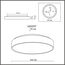 SONEX 7755/70L MITRA LED SN 097 Светильник металл/акрил/белый LED 60Вт+10Вт(подсветка) 3000K D600 IP20 QUASAR, изображение 2