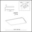 SONEX 7751/145L MITRA LED SN 105 Светильник металл/PMMA/белый LED 145Вт 4500К 1103х582 IP20 BETA, изображение 2