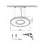 SONEX 7718/42L MITRA LED SN 58 Светильник металл/акрил/белый LED 42Вт 3000-6500К D485 IP20 пульт ДУ ALTAIR, изображение 2