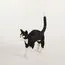 Seletti 00125761; 15042 Настольная лампа Jobby The Cat Black and White, изображение 4