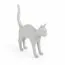Seletti 00125760; 15040 Настольная лампа Jobby The Cat White