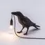 Seletti 00124526; 14735 Настольная лампа Bird Waiting Black, изображение 4