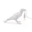 Seletti 00124523; 14732 Настольная лампа Bird Waiting White