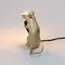 Seletti 00133915; 15231 Настольная лампа Mouse Lamp Sitting GOLD USB, изображение 5