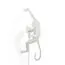 Seletti 00127070; 14925 Настенный светильник Monkey Lamp Outdoor Hanging Right