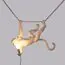 Seletti 00126426; 14875 Подвесной светильник The Monkey Lamp Swing White, изображение 2