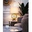 Garda Decor 22-86949 Лампа настольная плафон золотистый d40*70см