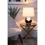 Garda Decor 22-88259 Лампа настольная  плафон белый  d30*55см