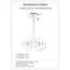 Garda Decor 62GDM-810021-800 Люстра Serena прозр.стекло/золото d80см h65см, изображение 4