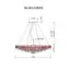 Garda Decor 86-8015/800S Люстра d.80*h.32см, хром, изображение 2