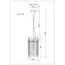 Garda Decor K2KR1137P-1S Светильник потолочный d18*h35см, изображение 3